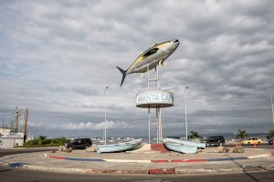 Manta is a port city on Ecuador's central coast. It's known for its tuna-fishing industry.