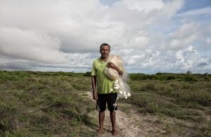 Fishermen in Atins the tropical Eden in the Northeast of Brazil.