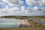 The Seven Sisters are a series of chalk cliffs by the English Channel.