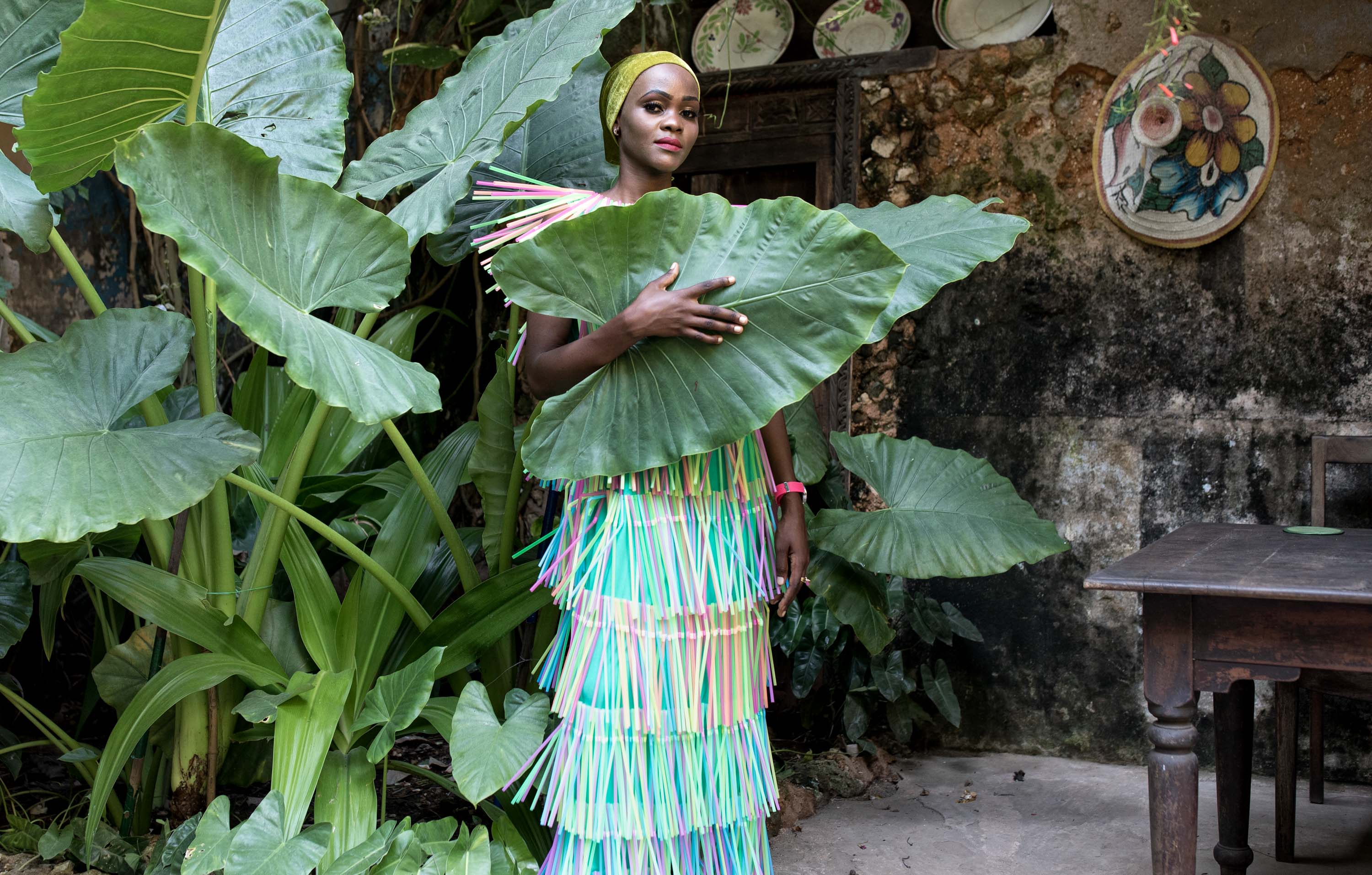 Fashion campaign for the plastic recycling in Stone Town, Zanzibar