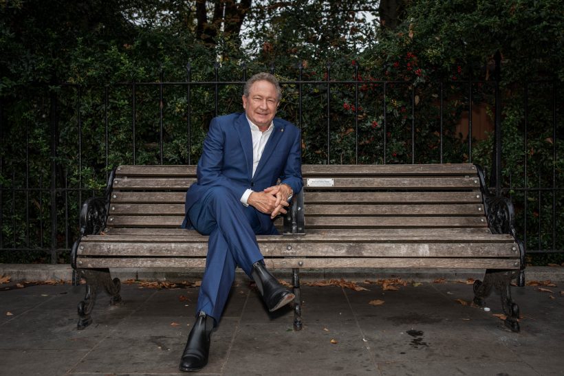 Andrew Forrest, is an Australian businessman. He is best known as the former CEO (and current non-executive chairman) of Fortescue Metals Group (FMG)