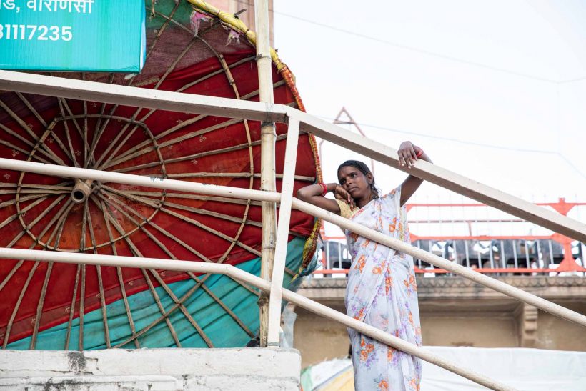 Along the Ganga River in Banares, India