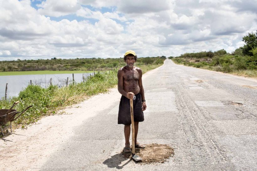 On the road in the state of Pernabuco Brazil